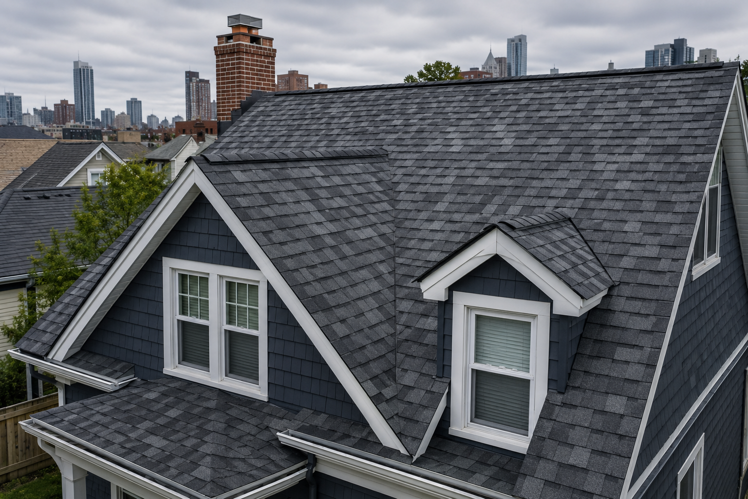 GAF Timberline HDZ architectural shingle roof installation on NYC home by Nexus Construction Group Inc